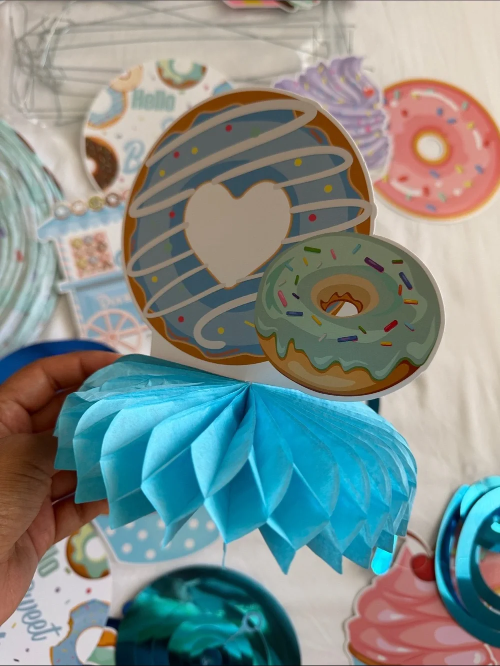 Sprikled with Love Party Decor - Teal & Pastel  baby boy sprinkle/ shower